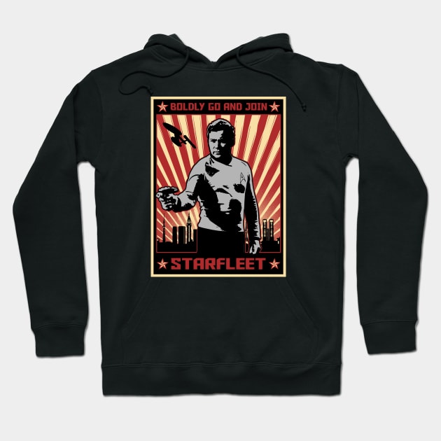 STAR TREK - Propaganda poster Hoodie by ROBZILLA